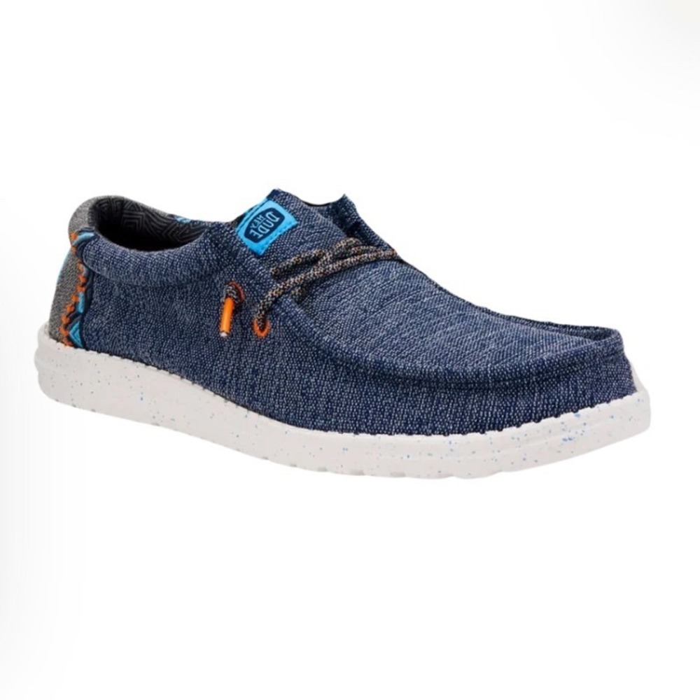 Hey Dude | Men's Wally Coastline Navy Blue Mens Loafers Slip On Shoes, Size 8